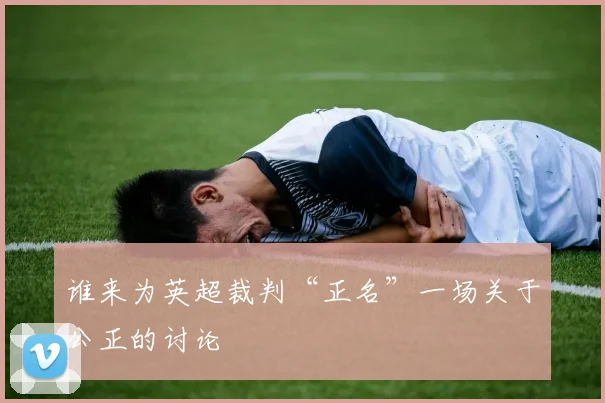 谁来为英超裁判“正名”一场关于公正的讨论